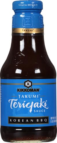 21.25 Kikkoman Takumi Teriyaki Sauce, Korean BBQ, Chicken, Ounce