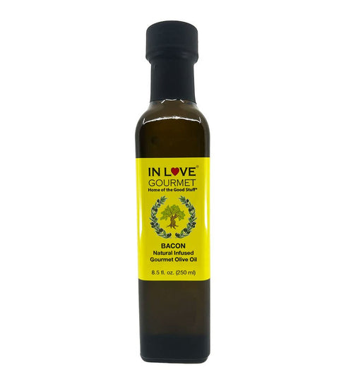 In Love Gourmet Bacon Natural Flavor Infused Olive Oil 250ML/8.5oz Best Bacon