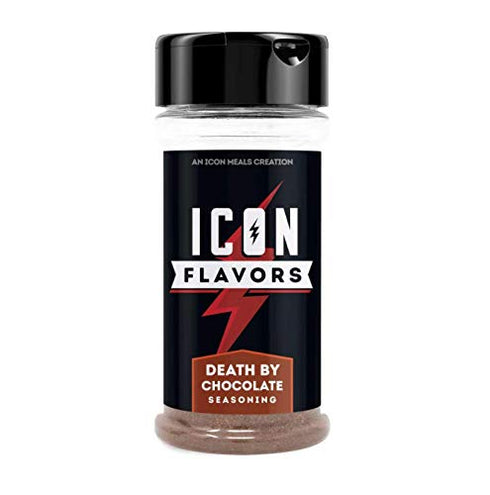 ICON Meals Gluten Free Zero Calorie Seasonings, Meal Prep Flavor Enhancer, Keto Approved, Low Carb (Death by Chocolate)