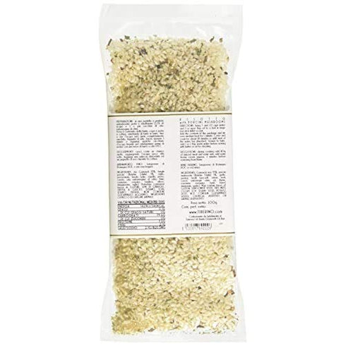 Tiberino 7 oz, 100% 1 's Real Italian Meals - Risotto with Porcini Mushroom, Imported from Italy, Natural, No GMO's