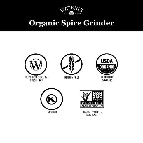 2.7 3-Pack Watkins Organic Grinder, Garlic Peppercorn, Ounce