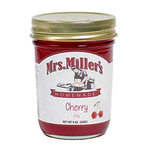 Mrs. Miller's 2 Pack 9 Amish Homemade Cherry Jelly - Ounces Each Jar