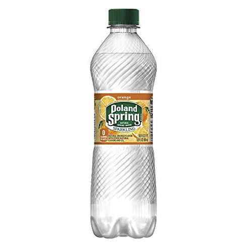 16.9 Oz, 8 Count Poland Spring Brand Sparkling Natural Spring Water, Mandarin Orange Fl