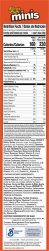 19.8 OZ (Pack 2) Reese's Puffs Minis Breakfast Cereal, Chocolate Peanut Butter Cereal, Family Size