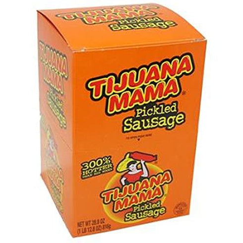 Tijuana Mama Count 12 (2.4-oz) , Pickled Sausage, - Jerkys/Grab Varieties & Flavors