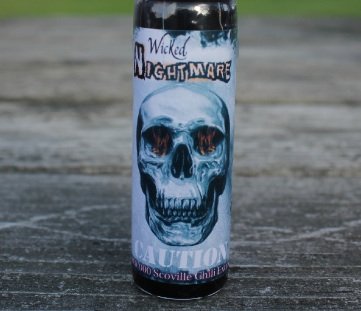 Wicked Nightmare Ghost Pepper Scorpion Habanero Hot Sauce - Extra Spicy Extract