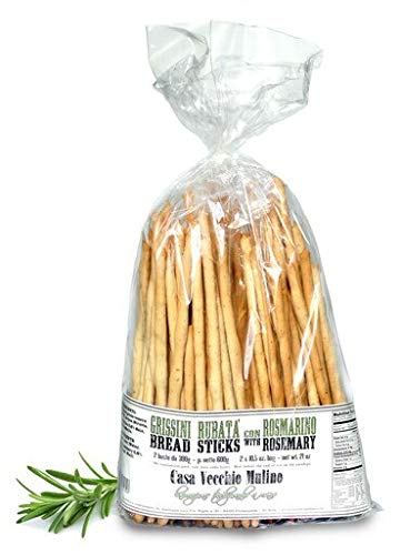 Casa Vecchio Mulino Grissini Artisanal Breadsticks with Rosemary, Vecchio Mulino, Italy, 21 oz.