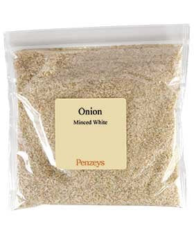 Penzeys Onions Minced White By Spices 10.8 oz 3 cup bag (Pack of