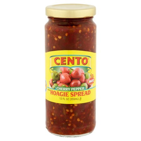 Cento Pack 4 Diced Hot Cherry Pepper (Hot) Hoagie Spread