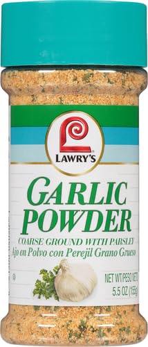 5.5 oz Lawrys Coarse Ground with Parsley Garlic Powder