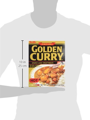 S&B 8.1-Ounce (Pack 5) Curry Gold Vegetable Hot