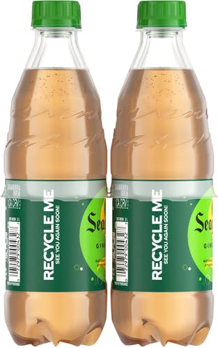 16.9 oz, 12 Pack Seagrams Ginger Soda Soft Drinks, fl