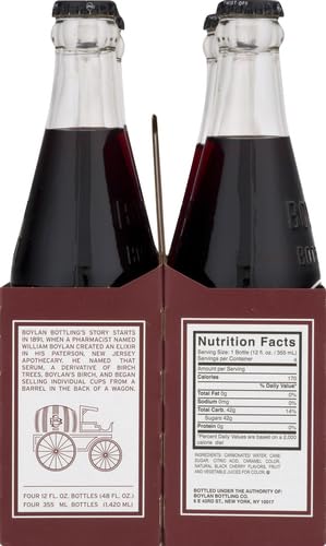 12 Oz 4 Pack Boylan Bottling Co Black Cherry Soda, Fl Bottles