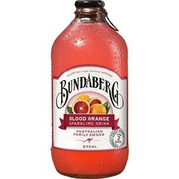 4-Pack Bundaberg Blood Orange Sparkling Fruit Drink Made in Australia