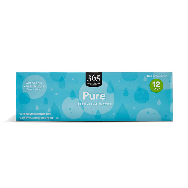 Whole Foods 365 Everyday Value, Sparkling Water Pure, 12 Count