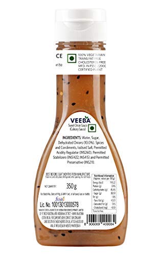 Veeba 350g 300g Pack 2 Sweet Onion Sauce, and Chipotle Southwest Dressing,