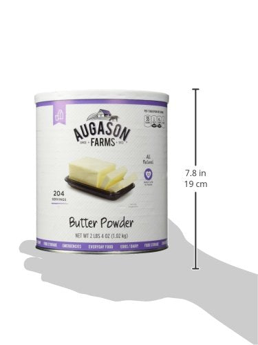 510 10 15 Butter Powder Mix Can Emergency Food Supply, Servings, Year Shelf Life, Certified Gluten Free, Made with Real