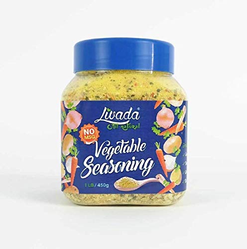 Livada All Purpose, All Natural Vegetable Seasoning No MSG, 1 lb. (450g) Jar