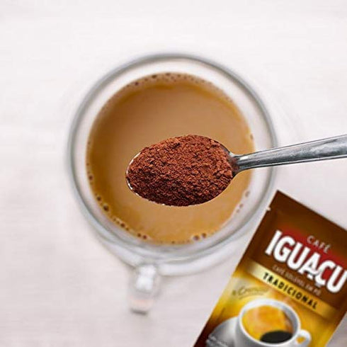 Cafe Iguacu 200 (Pack 3) Tradicional Instant Brazilian Coffee, Can grams