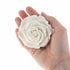 Global Sugar Art Rebecca Rose Sugar Cake Flowers, White 3 Inches, 3