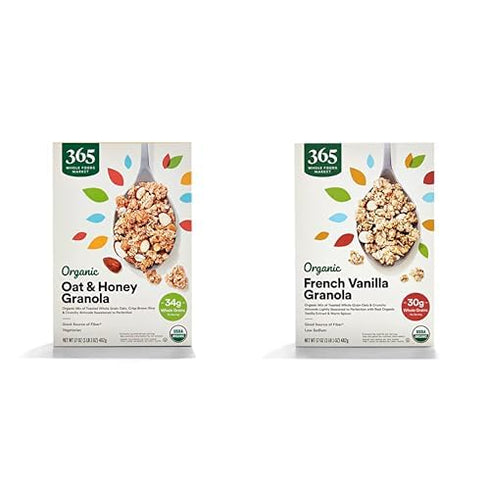 365 by Whole Foods Market Organic Granola Bundle - Oat and Honey