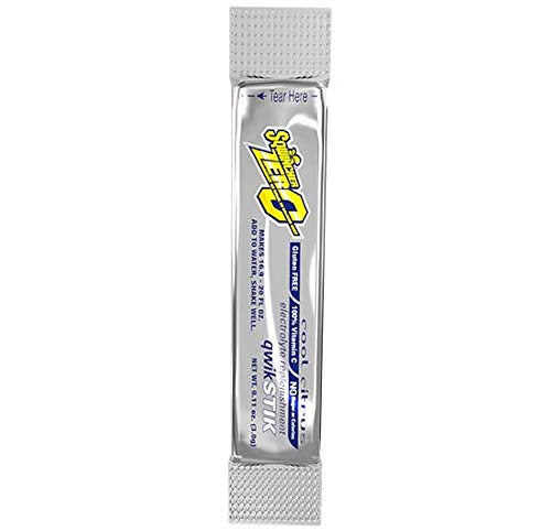 Sqwincher Zero Qwik Stik - Sugar Free Electrolyte Powdered Beverage Mix, 50