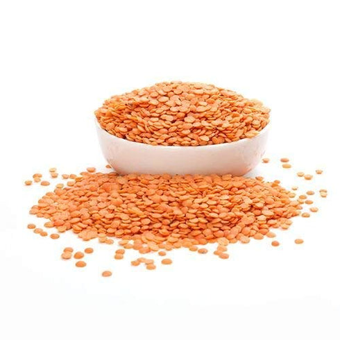 4 LB Aiva - Red Lentils Football, Masoor Whole Football, Bag - Premium Quality, All-Natural Lentils, Great for Cooking