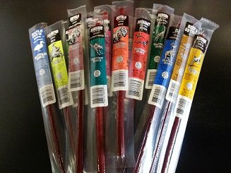 Buffalo Bob's 25 Piece Game Jerky Alligator Beef Buffalo Elk Ostrich Kangaroo Venison Wild Boar