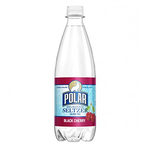Polar Seltzer Polar Black Cherry Seltzer 20 oz Plastic Bottles - Pack of 24