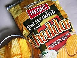 2.5 Oz (Pack 3) Herr's Kettle Cooked Cheddar Horseradish Flavored Potato Chips