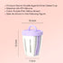 500ml Portable Salad Fruit Cup with Fork Leakproof To-Go Breakfast Yogurt Cup Double-Layer Strainer Design for Picnic