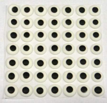 Candy Molds N More Edible Royal Icing Candy Eyes - Cookie Decorations, 7-16th inches, Quantity 84