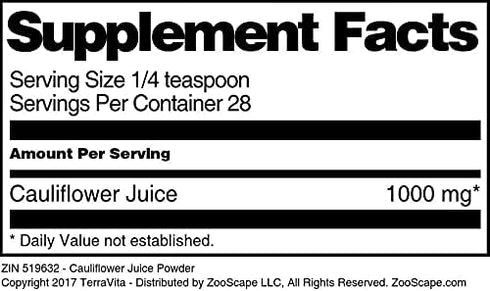 Terravita (1 oz, 519632) 3 Pack Cauliflower Juice Powder ZIN: