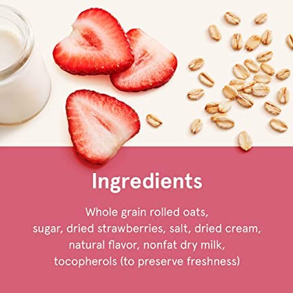 by Quaker 8.4 Oz Quaker Instant Oatmeal, Strawberries & Cream