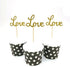 24pcs Gold Love Cupcake Topper - Valentine's Day Decoration for Birthday and Wedding Party