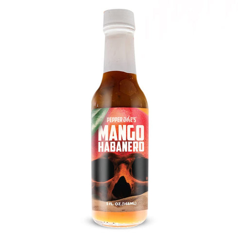 Pepper Joe’s Mango Habanero Hot Sauce - 5 Ounces, Gourmet Caribbean-Style with Lime