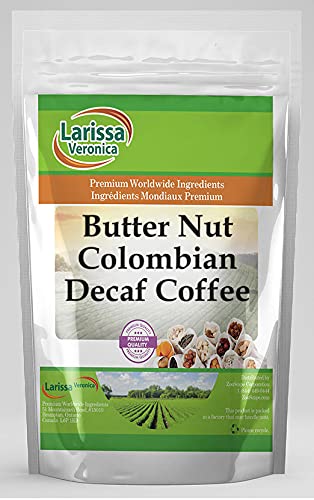 Larissa Veronica Butter Nut Colombian Decaf Coffee (Gourmet, Naturally Flavored, Whole Coffee Beans) (8