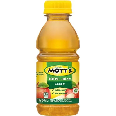 KD Chocolates 100% 6pk/8 oz Motts Original Apple Juice - fl Bottles