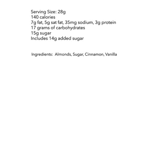 DM Sweets 1 lb Cinnamon Almonds Gourmet Snack Slow Roasted Candied Fresh Crunchy Premium Treat - Bag