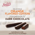 10.5 oz (Pack 2) Sweet Candy Company Dark Chocolate Fruit Flavored Sticks - Gourmet Chocolate Covered Sticks, Orange