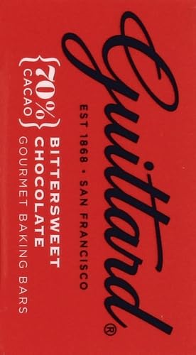 Guittard Bittersweet Bar Chocolate Baking Bits, 2 Ounce, 3 Pack