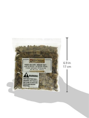 French Toasted Oak Chips, 4 oz.