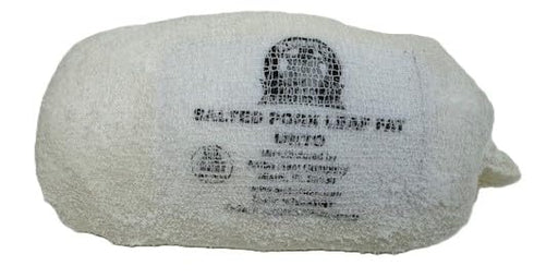 Generic 8 oz (0.5 lb) Salted Pork Leaf Fat, (Unto), Used As Flavoring For Galician Soup Recipe. Unto Gallego Para