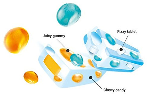 Puchao Gummy 3.53 oz, Pack 3 n' Soft Candy, Cola and Ramune Soda Flavors
