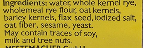 17.6-Ounce (Pack 6) Mestemacher Bread Three Grain