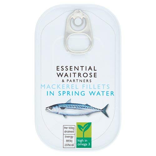 Waitrose Essential Mackerel in Spring Water 125g