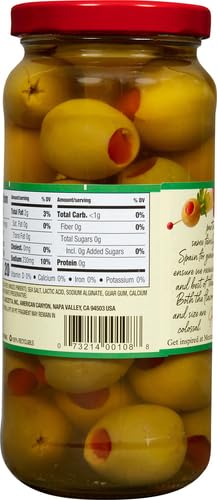10 Mezzetta Spanich Queen Olives, Super Colossal Pimento Stuffed, Ounce
