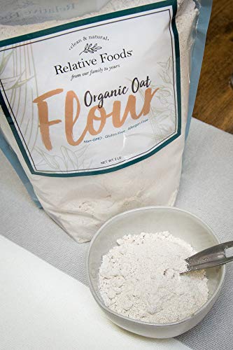 (3 Gluten Free Oat Flour pounds) - Low-carb organic Oat Flour with protein & dietary fiber - Vegan and substitute