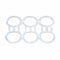 F.e.s.s. Universal Fit 6-Pack Rings for 12oz Beer and Soda Cans by (500)