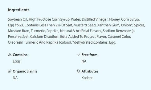 House Recipe 1 oz. 20 Count Honey Mustard Sauce | Dipping Cup | Kosher |